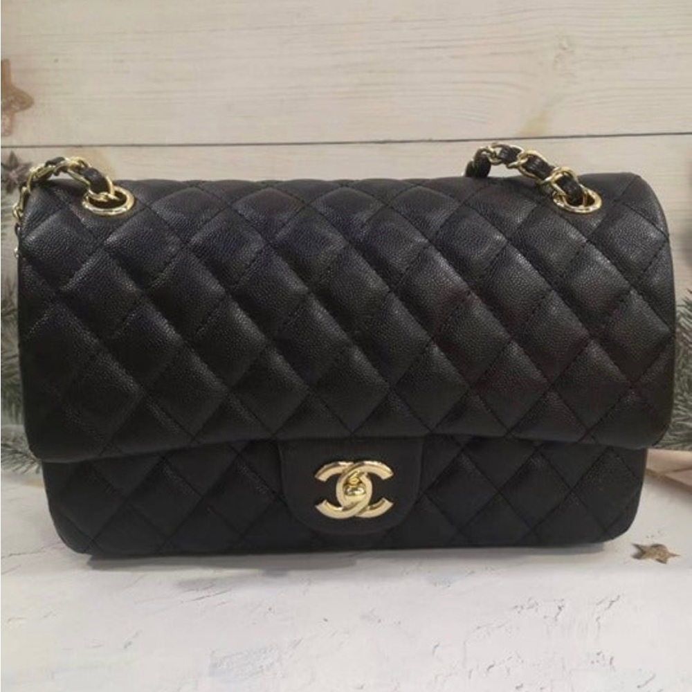 Black Chanel purse